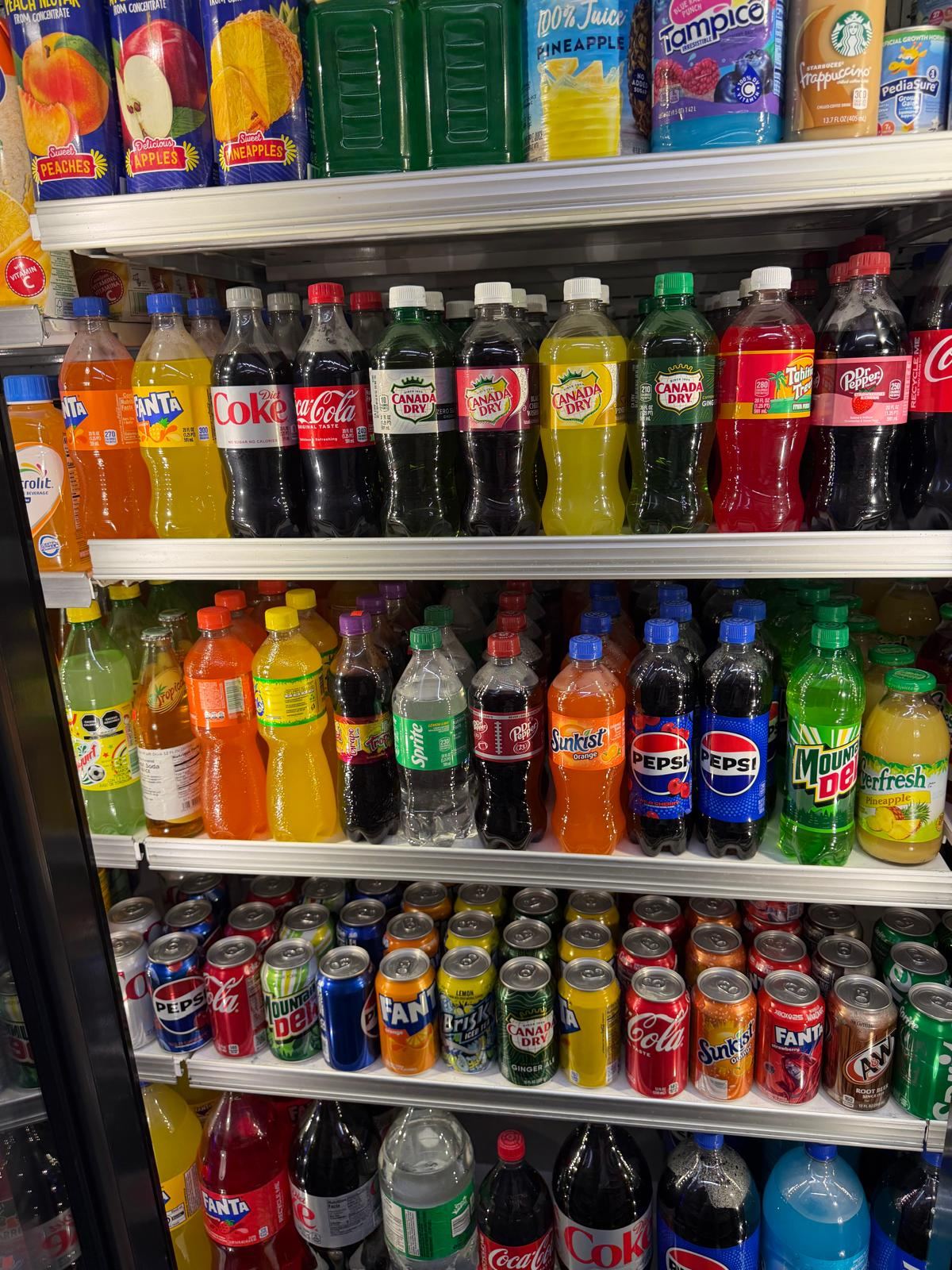 Ice-cold sodas